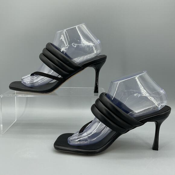 NEW French Connection Women’s Valerie Stiletto Sandals Black Size 7.5 - Picture 2 of 10